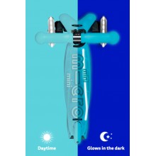 Тротинетка Mini Micro Deluxe Glow LED Plus Glacier Aqua