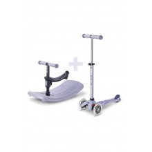 Тротинетка Mini Micro Deluxe Rock & Go LED Lavender Mist