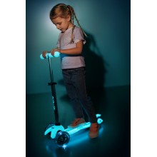 Тротинетка Mini Micro Deluxe Glow LED Plus Glacier Aqua