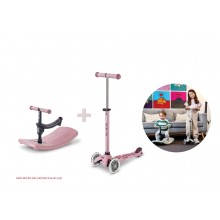 Тротинетка Mini Micro Deluxe Rock & Go LED Dusty Rose